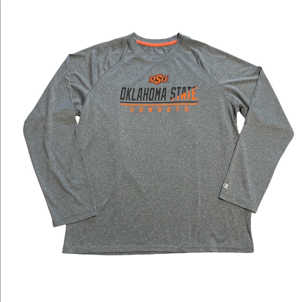 Oklahoma State Cowboys Sports Long Sleeve Tee Shirt by Champion Sz L